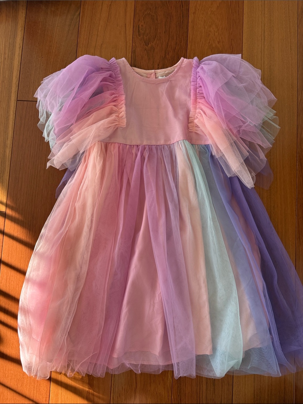 Lola & the Boys Pastel Cotton Candy Tulle Dress